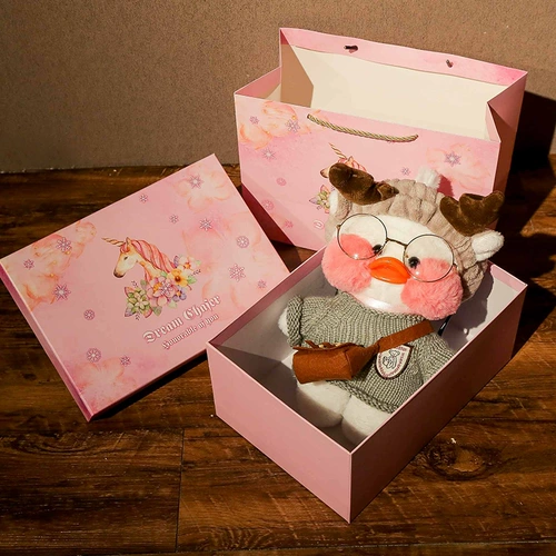 B.Duck, белая плюшевая игрушка, кукла, популярно в интернете, утка, подарок на день рождения