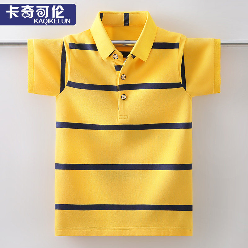 Boys T-shirt summer clothes 2022 new children's casual short-sleeved middle-aged children's handsome shirts boys summer T-shirt tide