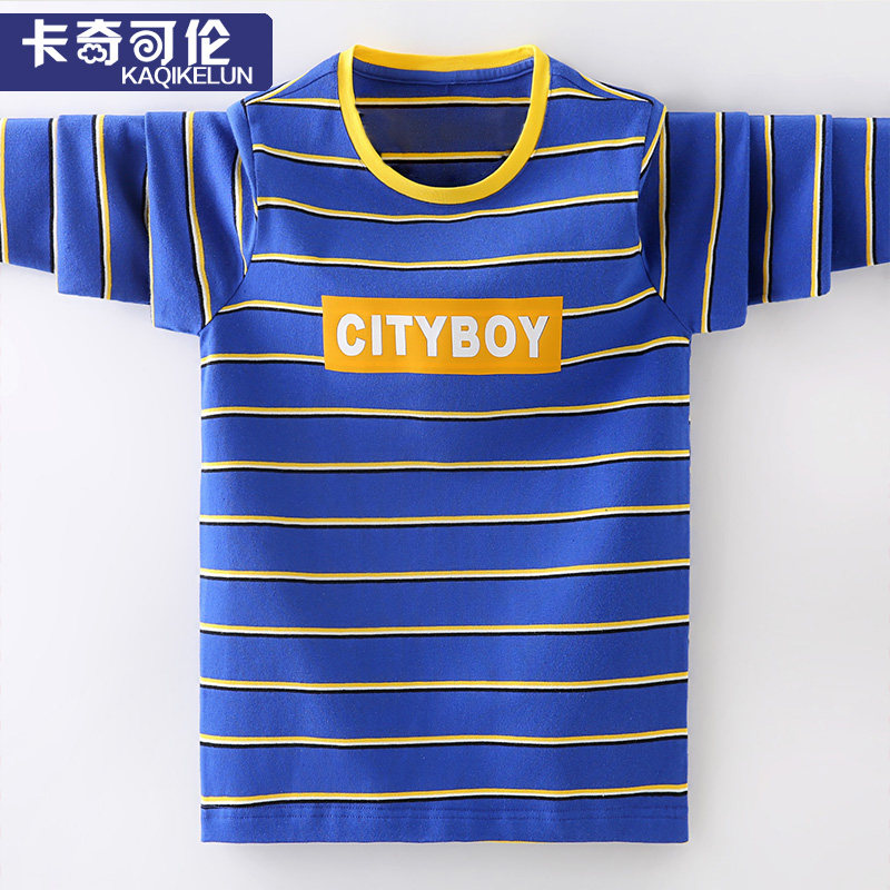 Boys t - shirt long sleeves 2023 new spring dress for big children's shirt for children's tops boy clothes spring and autumn