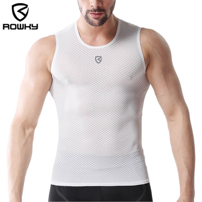 Rowky Tour De France Quick-Drying Sweat-Wicking Cycling Jersey Vest Underwear Men's Road Bike Base Layer Top