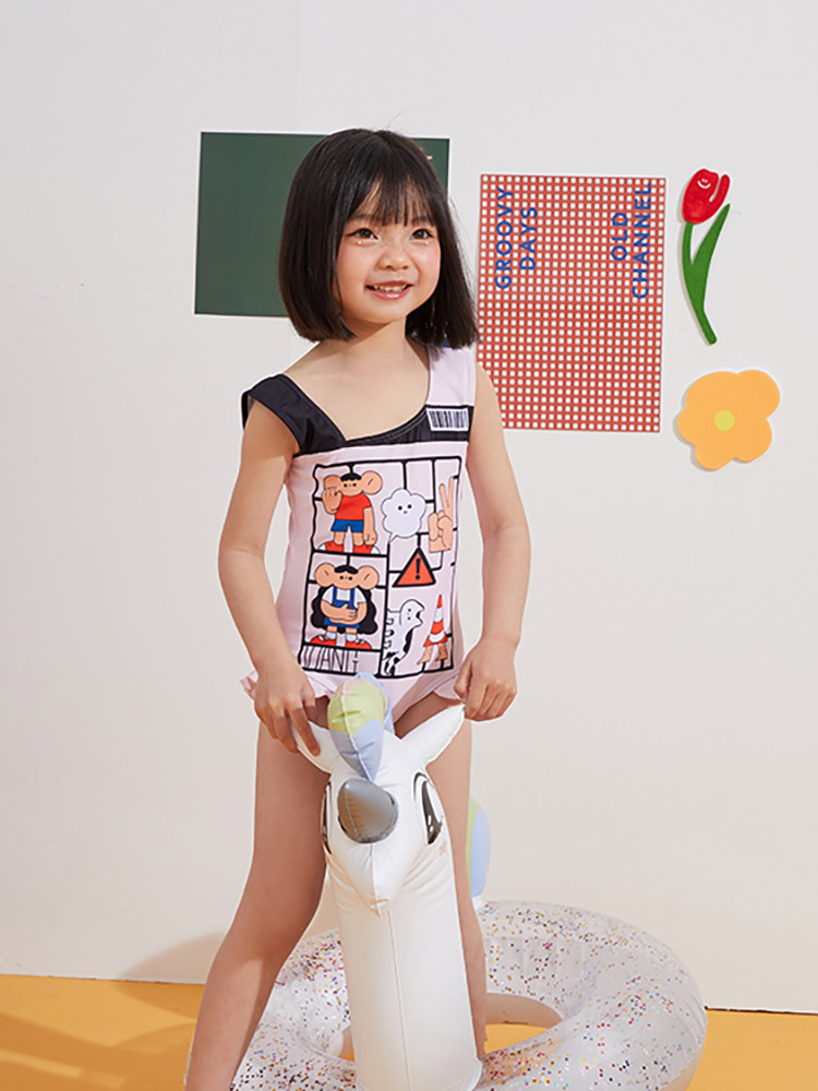 Adore 2021 new girls one-piece swimsuit children's female baby cute swimsuit pink spa swimsuit