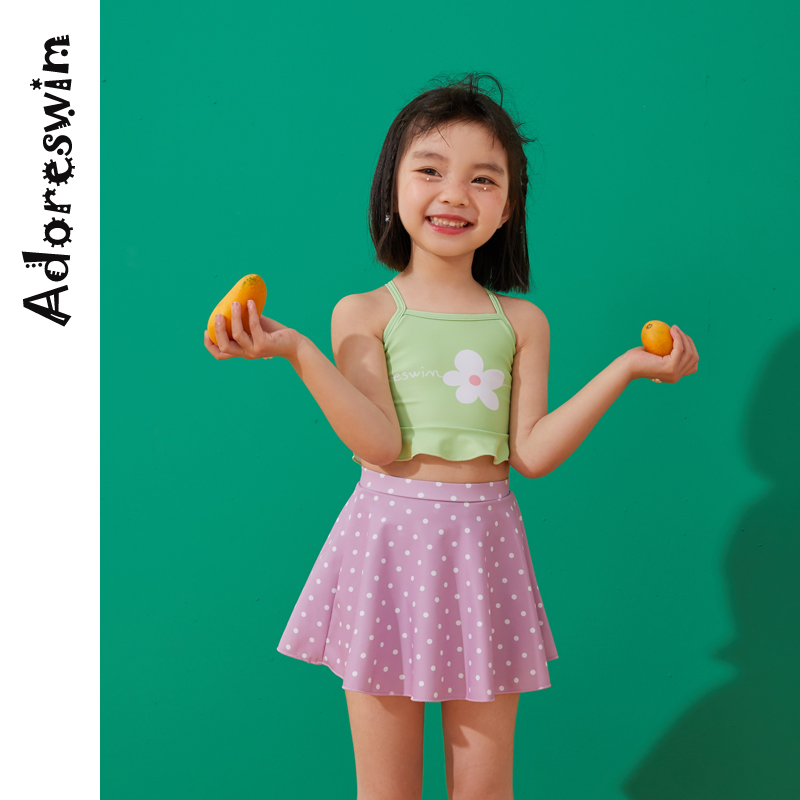 Love Dole girl 2021 New Child split child skirt cute swimsuit female baby swimsuit baby swimsuit