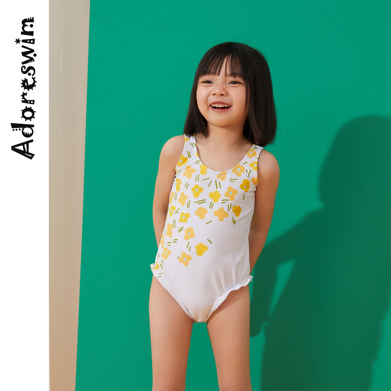 Love Doll children swimsuit girl baby Even fit in swimsuit girl's baby cute spa harness new