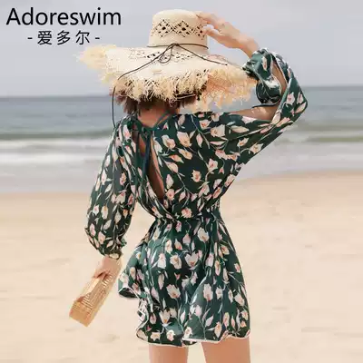Love dol Korea ins Conservative belly thin les swimsuit sex hot spring swimsuit women big size fat mm three-piece set