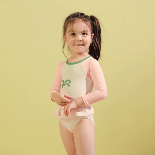 Оригинальный дизайнерский детский милый лонгслив, купальник, защита от солнца, в западном стиле