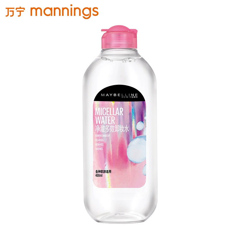 Nước rửa mặt đa năng Maybelline làm dịu 400ml Sữa rửa mặt dịu nhẹ nước tẩy trang senka