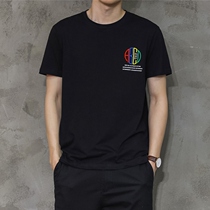 Europe station summer t-shirt mens fashion mens clothing 2021 new cotton half-sleeve top youth shirt short-sleeved t-shirt