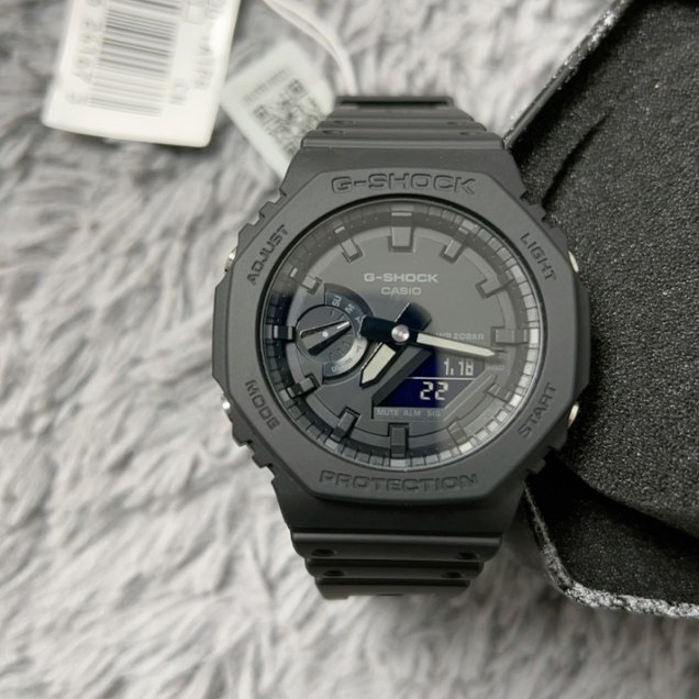 Casio Farm Oak Octagonal Resin Strap Sports Waterproof Black Warrior Ga-2100
