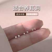小麋人 Серьги подходит для мужчин и женщин, серебро 925 пробы, простой и элегантный дизайн