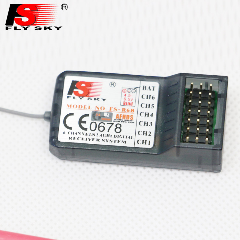 (FS-R6B)FLYSKY FOSS 6 CHANNEL RECEIVER 2 4G FIXED WING HELICOPTER GLIDER MULTI-AXIS