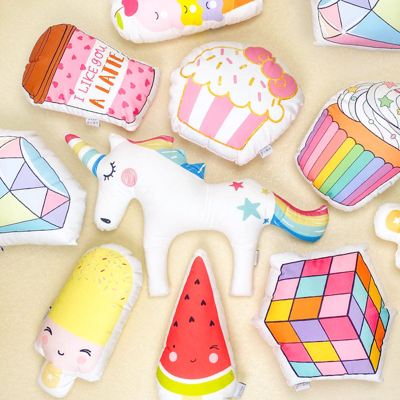 Pludge in ins Princess unicorn toy small pillow child bed toy sleeping cartoon pillow