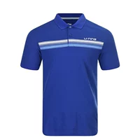 Giải phóng mặt bằng Li Ning Men thoáng khí thấm mồ hôi thể thao ngắn tay áo polo APLK089 - Áo polo thể thao polo áo