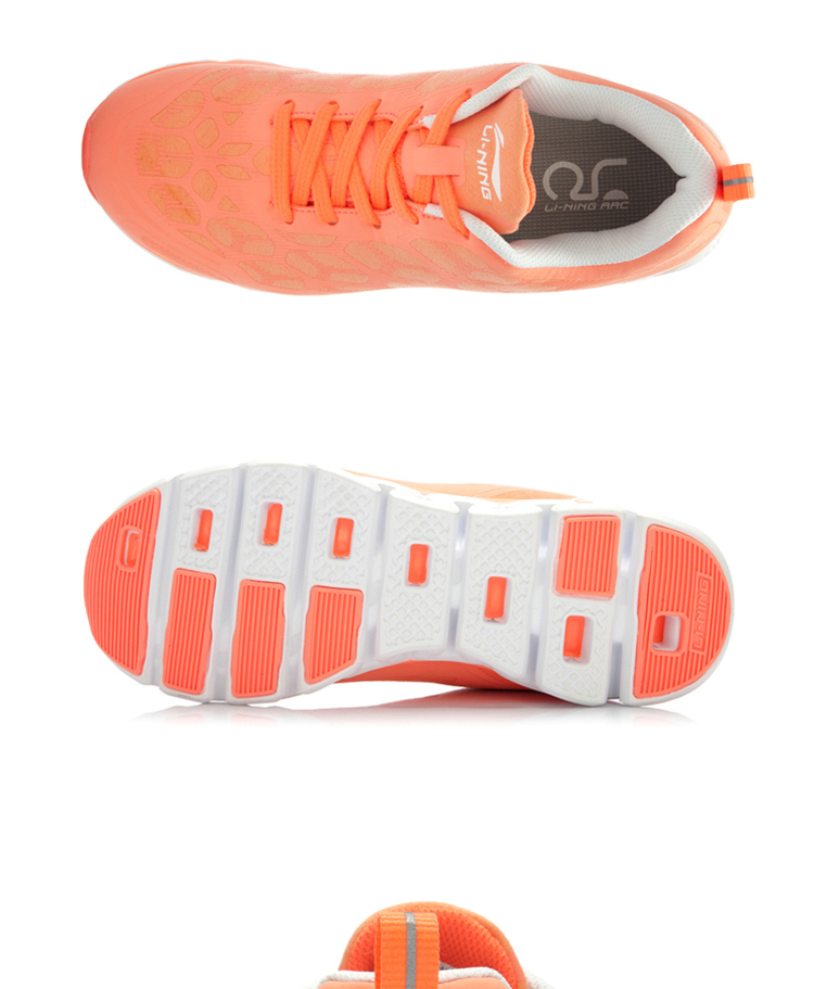 Giày nữ Li Ning giày chạy bộ mùa thu 2018 siêu nhẹ Giày thể thao Li Ning arc ARHJ052 giày thể thao đẹp