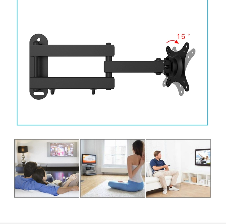 Máy tính màn hình LCD khung treo tường kính thiên văn xoay TV móc treo tường phổ quát kệ trưng bày - TV