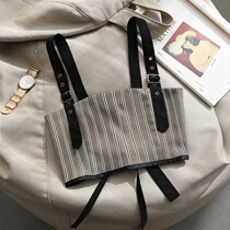 Harnesses vest female outwear waistcoat with waistcoat shorts Bottoms Smear blouses Shoulder Striped Strap Design Sense little crowdsourced lap