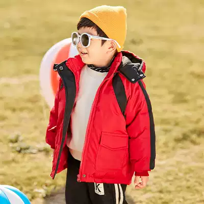 Boy winter hooded cotton coat 2020 new children's clothing baby padded jacket children Foreign style winter cotton coat