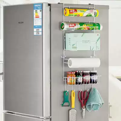 Chen Vanadium Jia multi-function shelf refrigerator side wall storage layer rack wall-mounted rack kitchen storage artifact