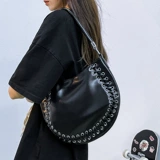 Сумка подмышку, вместительная и большая сумка через плечо, сумка на одно плечо, Южная Корея, осенняя