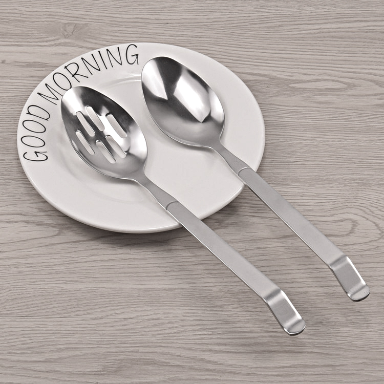 Hotel canteen common thicker stainless steel large spoon Long handle Soup spoon Ice cream spoon Western food spoon