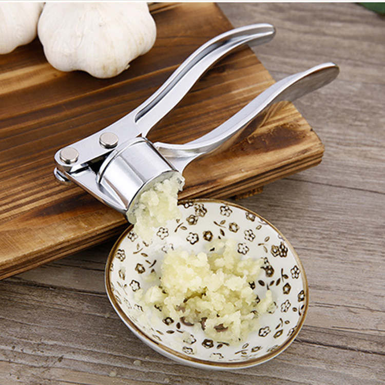 Garlic press manual garlic mud artifact garlic press household clip peeling garlic kitchen tool alloy material mud press