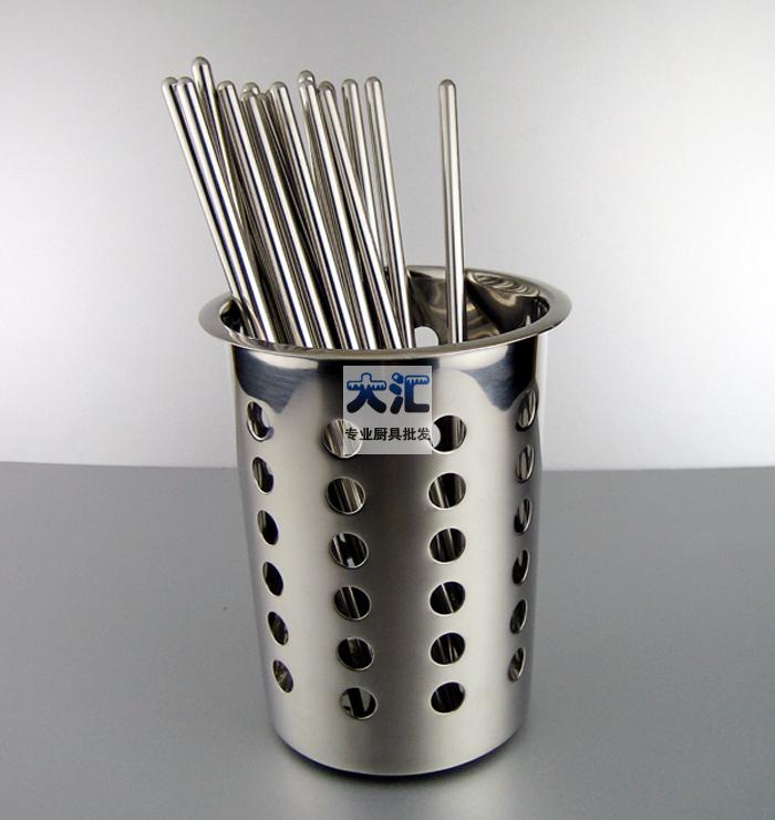 Stainless Steel Cutlery Cage Knife Fork Bucket Containing Barrel Milk Tea Shop Stainless Steel Operating Table Embedded Knife Fork Bucket Knife Fork Bucket