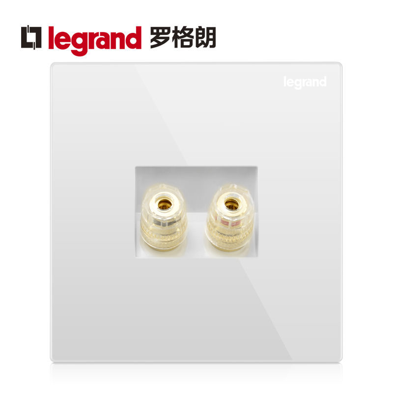 Roger Lang socket panel Yi Jing Yulan Bai one sound diheader speaker audio power supply 86 Type 