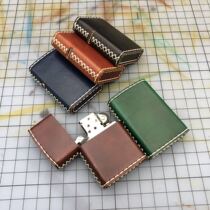 Suitable for ZIPPO lighters leather case handmade protective cover first-layer cowhide hand-dyed retro and aged
