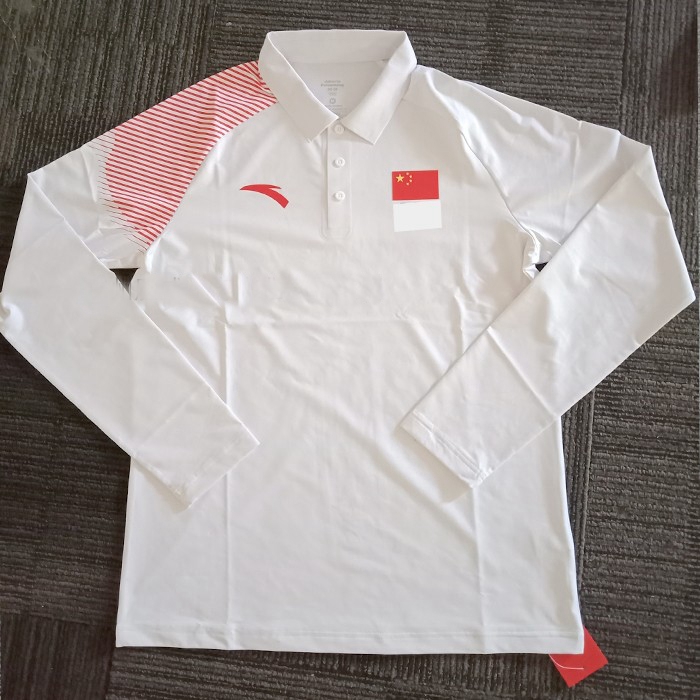 Áo thun nam dài tay nam 2018 Anta tài trợ cho dịch vụ quốc gia Jakarta Asian Games Sports Chief T - Áo polo thể thao áo polo pierre cardin