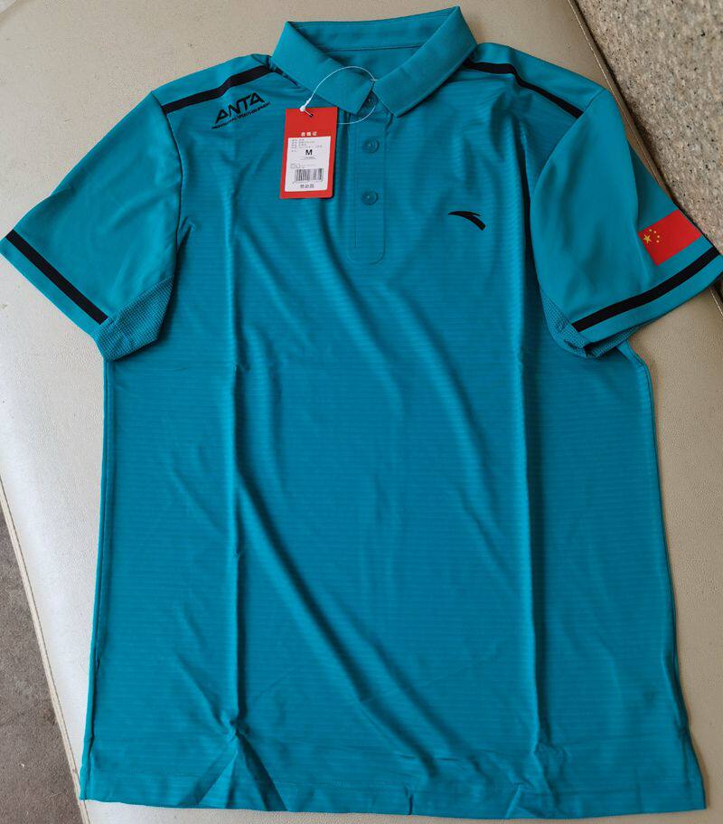 ANTA Anta National Team to turn over T-shirts 2017 Spring new men and women short-sleeved POLO shirts