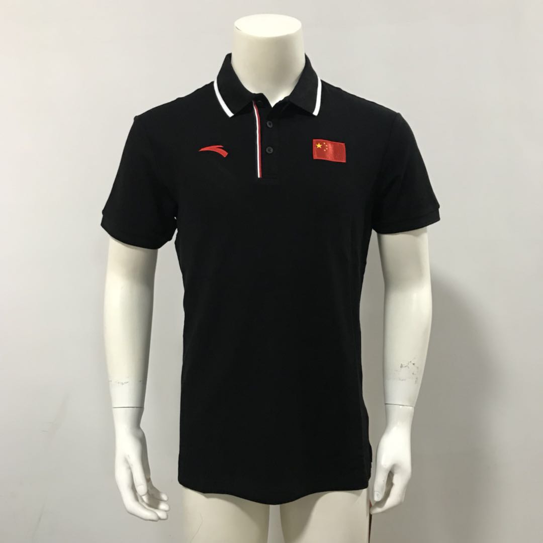 Đội tuyển quốc gia ANTA / Anta tài trợ áo sơ mi polo ngắn tay mới 2018 cho nam ve áo ngắn T thời trang đơn giản - Áo polo thể thao áo polo nam trung niên
