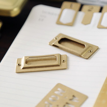 Handbooks This accessories Decorative Retro Brass Products Bookmark CREATIVE DIY INDEXED LABELS A DRESS
