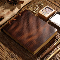 Magic Notebook Day Remember This Thickened Handbill Album Painting Sketch Hand-painted Paper Art Retro Bull Leather Notepad