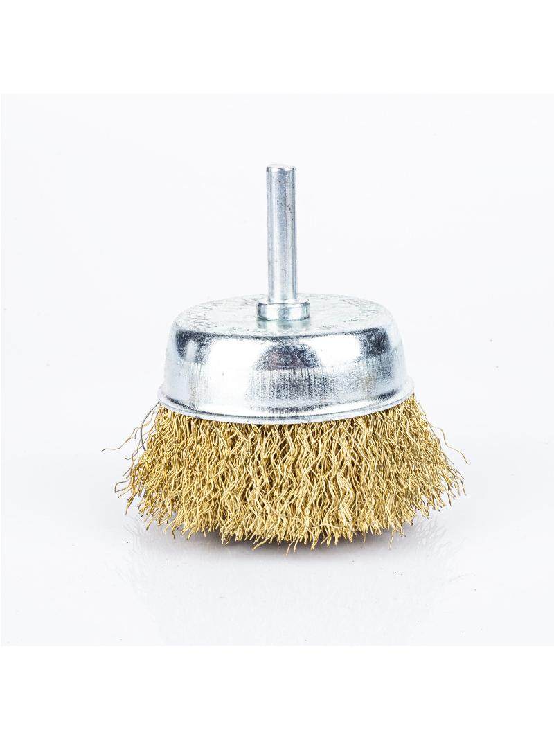 Bowl-Shaped Wire Wheel with Handle, Bowl Wire Brush, Metal Cleaning and Rust Removal Wheel, Electric Wire Polishing Head, Paint Removal Brush