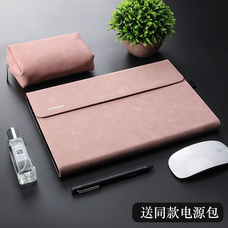 Computer bag applicable Microsoft surface pro6 protective sleeve 3 new pro7 7 flat go2 protection shell pro4 leather cover pro5 liner bag computer bag two-in-one bracket