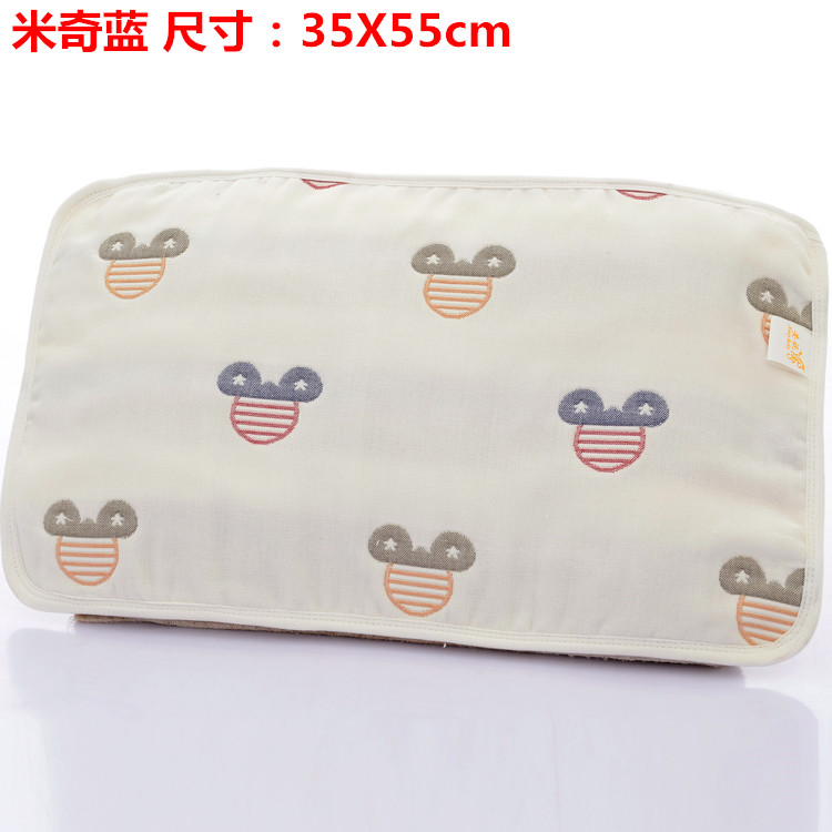 Trẻ em dày gối bông bao gồm sáu gạc bé gối bé gối bao gồm một vườn ươm thấm, thoáng khí - Khăn gối áo gối lụa