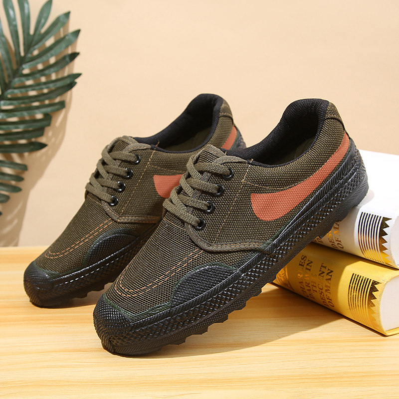 Summer men's shoes liberation shoes non-slip site shoes labor insurance shoes work shoes wear-resistant canvas shoes breathable work shoes rubber shoes