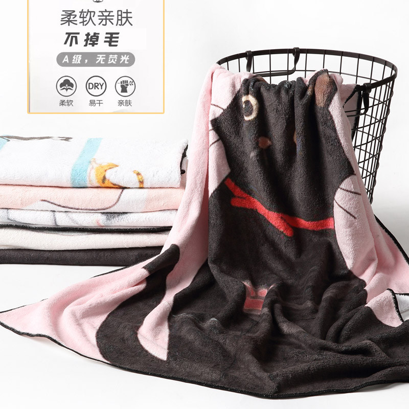 Exit Japan A grade baby bath towel cartoon Baby Bath Towels Bag is soft and absorbent by swimming towels