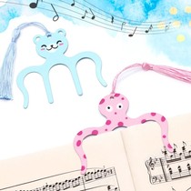 Sheet Music Clip Piano Spectrum Clips Metal Cute Colorful Clip Hand Ledger Flat Spread Paginated Clips Bookmarked Book Fixed Clip