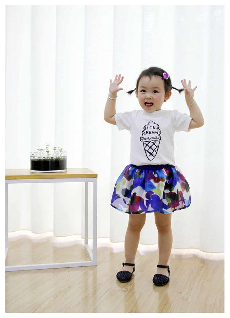 Jupe fillette en mélange - Ref 2048896 Image 15