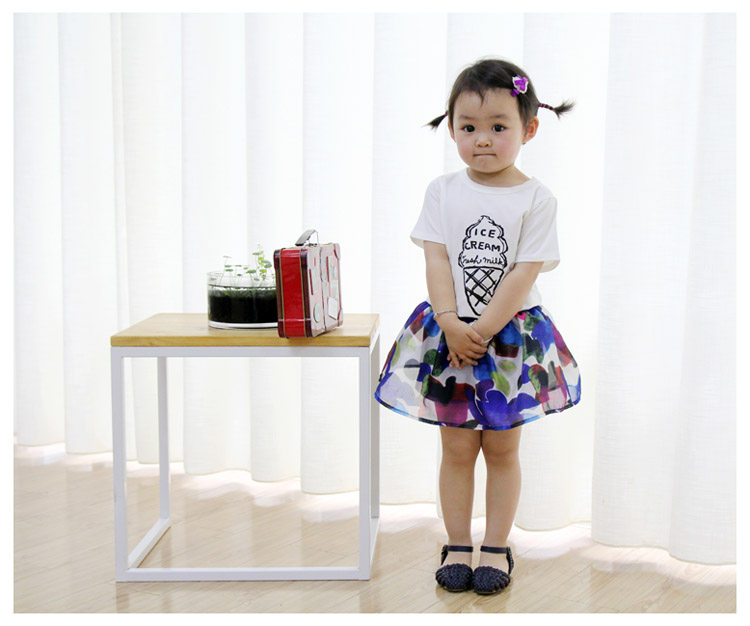 Jupe fillette en mélange - Ref 2048896 Image 14