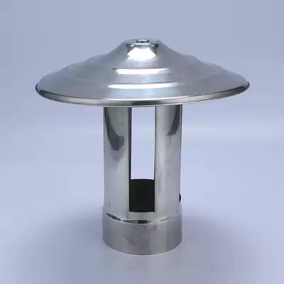 Thickened stainless steel chimney rain cap heating stove exhaust pipe smoke cap chimney rain cap stainless steel tee windproof
