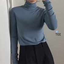 The original Jiu Mezi is good to be matched with ~ Korean Department Brief about winter BI into the big clothes with no less high collar bottom shirt 3 colors