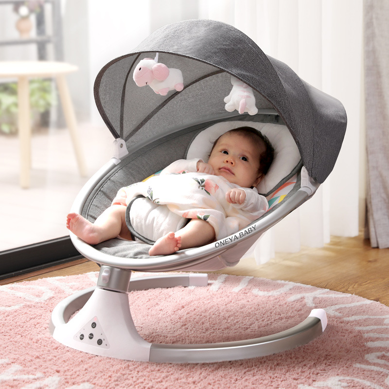 Electric cradle coaxing baby artifact baby BB electric rocking chair automatically soothes the new smart Bluetooth crib
