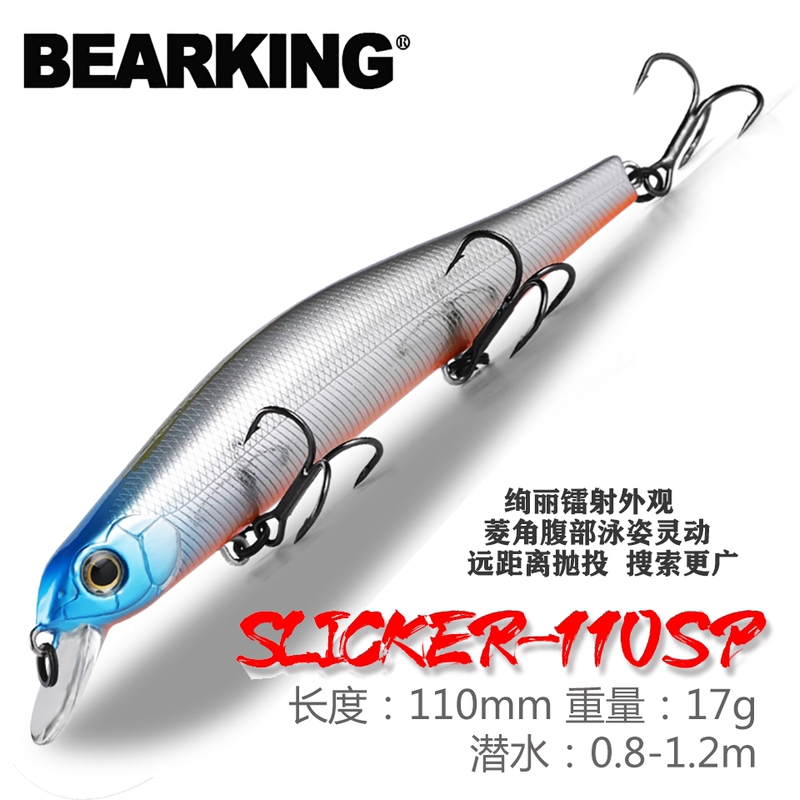 Bear King Lure Sea Shark 11cm 17g Sinking Floating Minnow for Bass and Sea Bass with Magnetic Attraction System Fake Bait