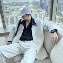 (VERA KANE) Korean ins minimalist high-end loose casual handsome suit long sleeve jacket trend men