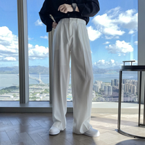 (VERA KANE) Korean ins leisure loose niche simple vertical straight leg wide legs Joker pants trendseong