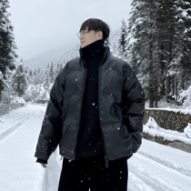 (VERA MENS) South Korea ins loose handsome wild leather jacket bread cotton jacket casual jacket hipster tide man