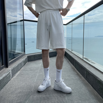 (VERA KANE) South Korea leisure sports Joker elastic waist Net Red Love shorts loose pants tide man