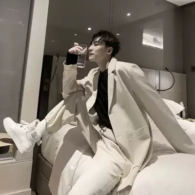 (VERA MENS) spring suit Korean version of the trend leisure small suit Hong Kong style jacket Joker handsome loose