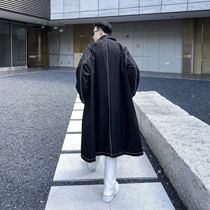 (VERA KANE) Korea ins loose over-the-knee temperament workwear long casual trench coat trend men